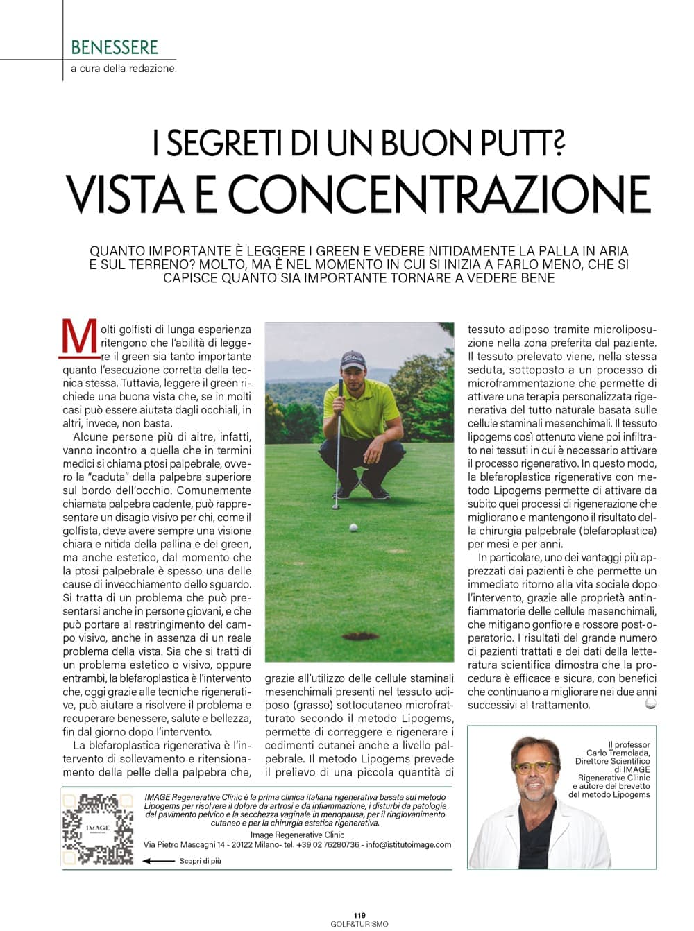 I segreti di un buon Putt? Vista e concentrazione
